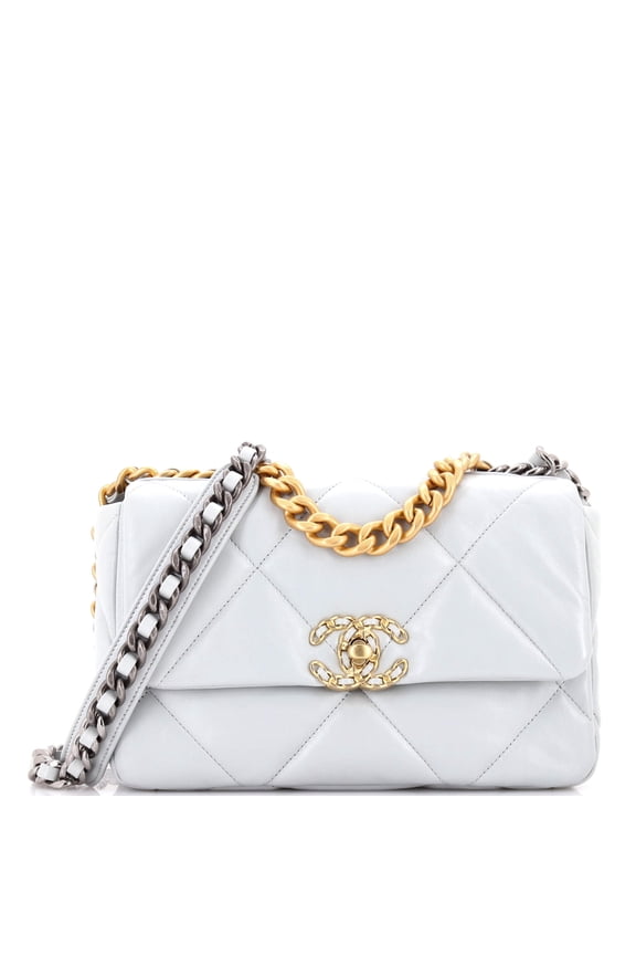 Pre-Owned 19 Flap Bag Quilted Leather Medium By Rebag
