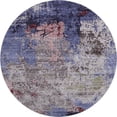 thumbnail image 2 of Addison Rugs Mayfield Premium Machine Washable Transitional Abstract Plum Round Rug, 8' x 8', 2 of 6