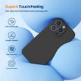 thumbnail image 3 of Designed for  14 Pro Max Case  with 2 Pack Screen Protectors [Upgraded Enhanced Camera Protection] Shockproof Liquid Silicone Case with Microfiber Lining 6.7 inch(Chocolate), 3 of 16