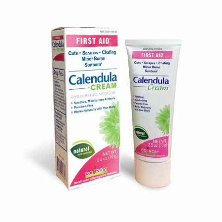 Boiron First Aid Homeopathic Medicine Calendula Cream Paraben Free, 2.5oz