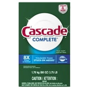 Cascade Complete Powder Dishwasher Detergent, Fresh Scent, 60 ounces