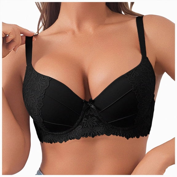 UAYOTSE Sexy Lace Vest Top Bra for Women Tight Fitting Underwear Cami with Removable Padding Size 90C