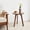 Walnut + Solid Wood + Wood, variant on Small Round Solid Oak End Table, 3-Leg Natural Wood Side Table, Multi-Functional Coffee Nightstand with Anti-Slip Floor Pads for Living Room Bedroom Balcony, Simple Quick Assembly
