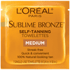 L'Oreal Paris Sublime Bronze Self Tanning Towelettes Streak Free