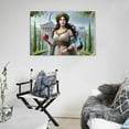 thumbnail image 5 of Greek Mythology Poster Hera - Queen of The Gods Wall Art Picture Painting Poster Canvas Print Posters Artworks Bedroom Living Room Decor 08x12inch(20x30cm), 5 of 6