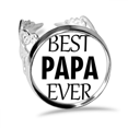 thumbnail image 1 of Anillo de compromiso de boda de amor ajustable Unbranded Mejor papá siempre cita el día del padre, 1 of 3