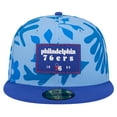thumbnail image 2 of Men's New Era Royal Philadelphia 76ers Palm Fronds 2-Tone 59FIFTY Fitted Hat, 2 of 6