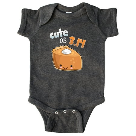 

Inktastic Cute as 3.14 Pi Day Pumpkin Pie Pun Gift Baby Boy or Baby Girl Bodysuit