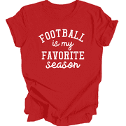 ATLASTEES Football is My Favorite Season Shirt, Football Mom Shirt, Unisex T-Shirt,