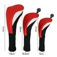 thumbnail image 5 of Hyasfey 3Pcs Golf Club Head Cover Mesh Golf Club Headcovers with Interchangeable No. Tags 3 4 5 6 7 X for Fairway Woods Driver Hybrids, 5 of 7