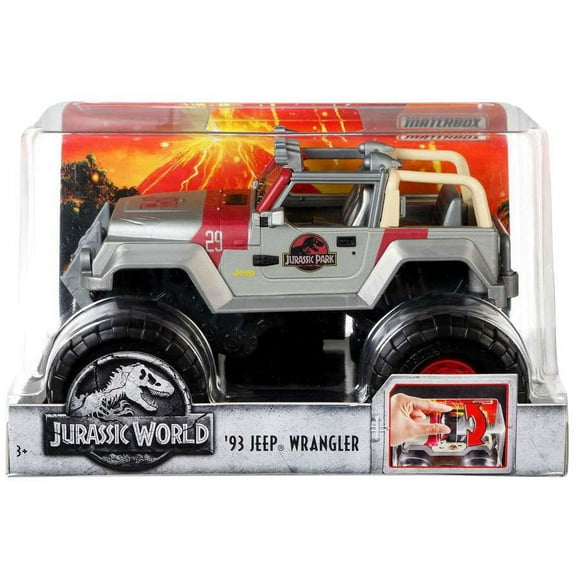 Jurassic World Matchbox '93 Jeep Wrangler Diecast Vehicle