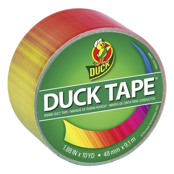 Printed Duck Tape Brand Duct Tape, Ombre Rainbow, 1.88 in. x 10 yd.