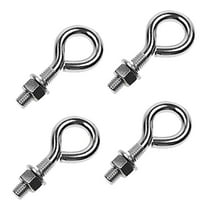 3/8" x  2" Stainless Steel Type 316 Non-Welded Eye Bolt – 4 Pack