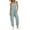 Light Blue, variant on CQONEPT Bib Overall for Womens Lounge Casual Romper Skinny Leg Denim Pants Y2K Fashion Trousers with Pockets Khaki 3XL