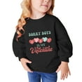 thumbnail image 3 of Elainilye Fashion Toddler Sweatshirt Boys Girls Cute Valentine's Day Heart Print Long Sleeve Top Hoodies Sizes 3-10Y,Black, 3 of 9