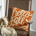 thumbnail image 2 of Hooked Pillow 18"x18" Hello Fall, 2 of 5