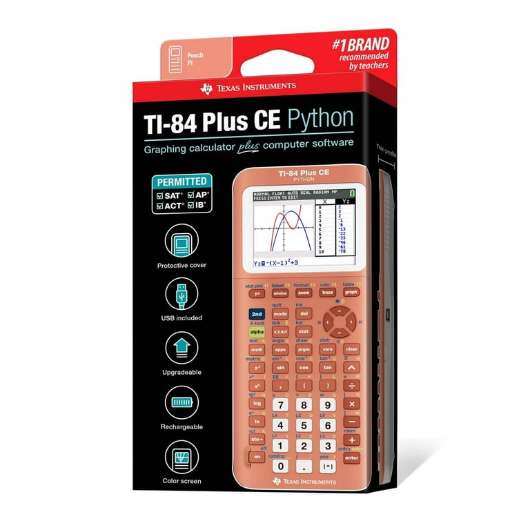 Texas Instruments CE Graphing Calculator 84+ - Peach Orange