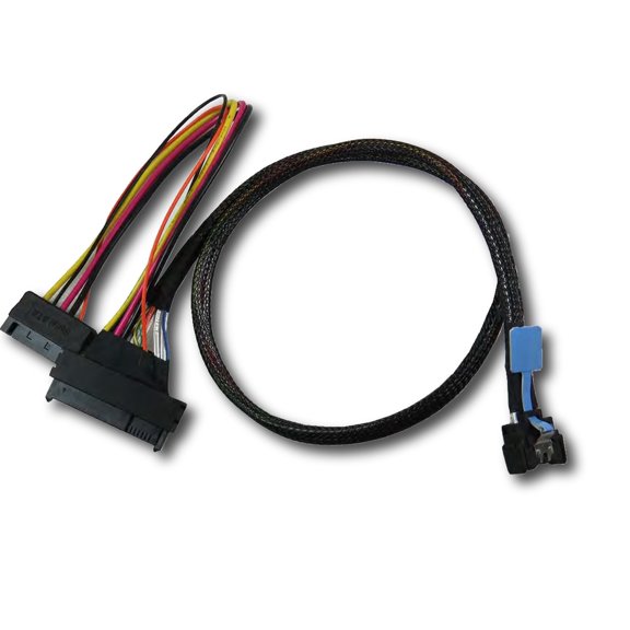 MCIO 38 Pin PCIe GEN 5 to U.3 (SFF-8639) Cable -50CM