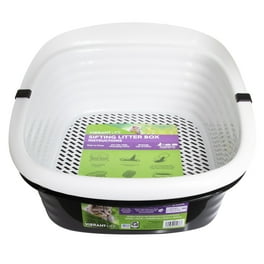 Vibrant Life Mega Smart Cat Cove Enclosed Cat Litterbox Navy White Walmart