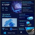 thumbnail image 4 of BREB 15.6" IPS Business Laptop: Intel i5-1240P (12-Core), 32GB RAM, 1TB SSD Lightweight for Office & Casual Gaming, 4 of 11