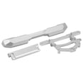 thumbnail image 1 of Kit de parachoques trasero de metal RC, piezas de repuesto de parachoques trasero de aleación de aluminio para Axial SCX24 para Ford Bronco 1/24 RC Crawler plateado, 1 of 12