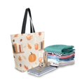 thumbnail image 2 of FORMRS Womens Canvas Tote Bag with Zipper Inner Pocket Shoulder Handbag, Beige Fall Acorns Pattern, 2 of 7