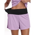 thumbnail image 2 of NELEUS Womens High Waist 2 in 1 Athletic Shorts for Running Workout Activewear Shorts with Multifunction Pockets,Purple,US Size M, 2 of 11