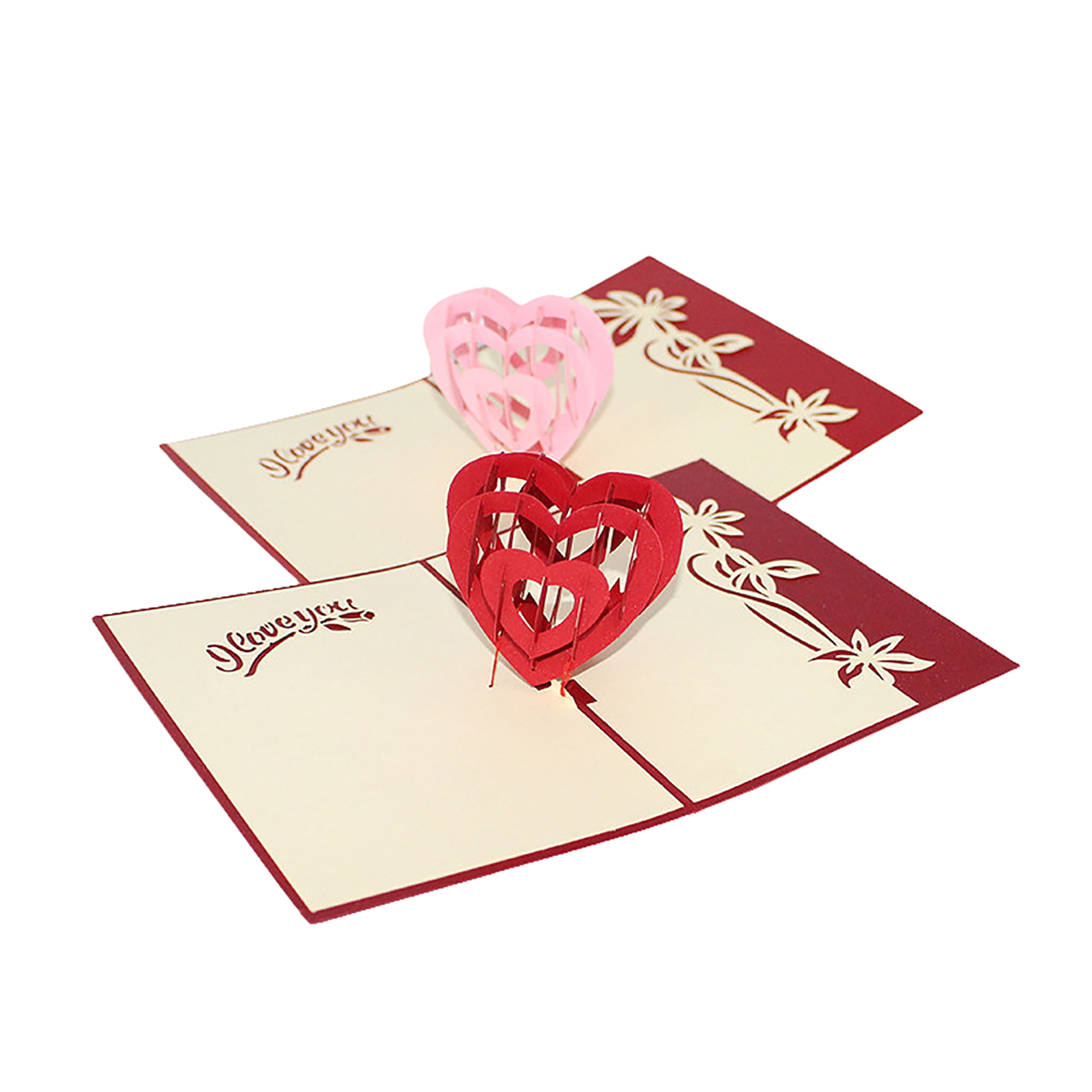 Red Heart Pop Up Card for Valentine's 3D Lover Card, Romance Card, Cute Card, Couple Card, Wedding Card, Birthday Card To Write Your Heart for Your Lover. - Walmart.com