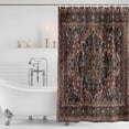 thumbnail image 4 of Retro Boho Waterproof Fabric Shower Curtain,Modern Geometric Abstract Art Aesthetics Waterproof Fabric Shower Curtain for Bathroom Curtains Bathtubs Hotel Shower Curtains with 12 Hooks Stall 48x72in, 4 of 8