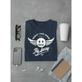 thumbnail image 3 of Fly Away - Retro Winged Emoji Graphic Men's T-shirt, 3 of 4