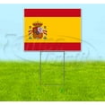 thumbnail image 1 of Spain Flag (18" x 24") Yard Sign, Includes Metal Step Stake, 1 of 6
