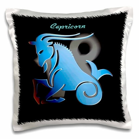 - 3dRose Capricorn Zodiac Sign - Pillow Case, 16 by 16-inch