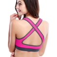 thumbnail image 5 of SAYFUT Women's Seamless Padded Cups Running Workout Yoga Fitness Athlete Sports Bra, 5 of 7