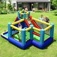 thumbnail image 2 of Costway Inflatable Bounce House 8-in-1 Kids Inflatable Slide Bouncer  (With 735W Blower), 2 of 10