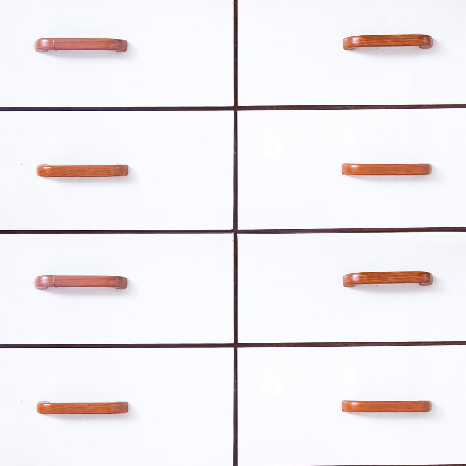 Unique Bargains Stylish Wooden Drawer Pulls for Kitchen Cupboards Furniture Brown 6.69"L