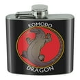 thumbnail image 1 of Komodo Dragon Stainless Steel 5oz Hip Drink Kidney Flask, 1 of 3