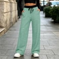 thumbnail image 6 of Tqcoqu Women's 2026 Striped Wide Leg Pants Sweatpants with Pocket, Knit Drawstring Elastic Waist Pj Bottom Casual Pants, Daily Home Wear Fall Outfits,Women's,Size S-XXL, 6 of 8