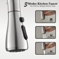 thumbnail image 4 of Grifo de cocina Ibergrif extraíble de níquel cepillado 37 cm, 4 of 7