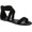 Black Microsuede Fabric, variant on Women's Journee Collection Lucinda Ankle Strap Flat Sandal Mustard Microsuede Fabric 10 M