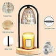 thumbnail image 2 of Electric Wax Melts Burners,Candle Warmer Lamp with Timer, Aromatherapy Wax Melting Lamp Dimmable Electric Wax Burner Candle Melter,Aromatic Candle Hol, 2 of 5