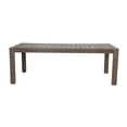 thumbnail image 6 of Benjara Neji 87" Dining Table- Burnt Brown Eucalyptus Wood Frame- Plank Top, 6 of 10