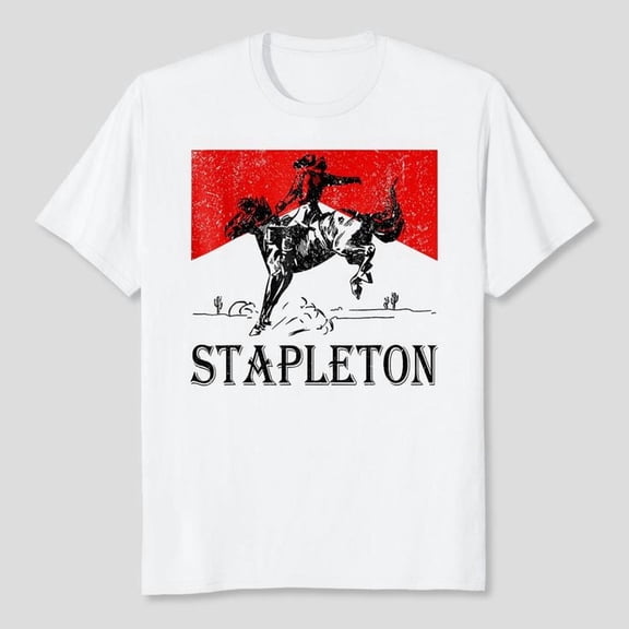 Mens Cowboy Stapleton 2025 Music Tour T-Shirt, Men's And Women's Graphic Tee 100% Cotton by TBun, Full Sizes S-5XL