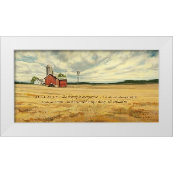 Mohr, Bonnie 18x11 White Modern Wood Framed Museum Art Print Titled - The Beauty