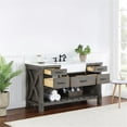 thumbnail image 5 of Villareal 60" Single Bath Vanity in Classical Gray with White Farmhouse Basin, 5 of 13