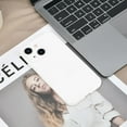 thumbnail image 5 of Case Compatible with IPhone 14 Plus 6.7 Inches, Straight Edge Fine Hole Soft Liquid Silica Gel Military Grade Shockproof Fingerprint Protection(White), 5 of 14