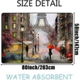 thumbnail image 2 of Coolnut Lightweight Soft Area Rugs 63 x 48 in, Street View of Paris Oil Painting Floor Mat for Kids Playing Room Hardwood Floor Living Room Nursery Rugs, 2 of 6