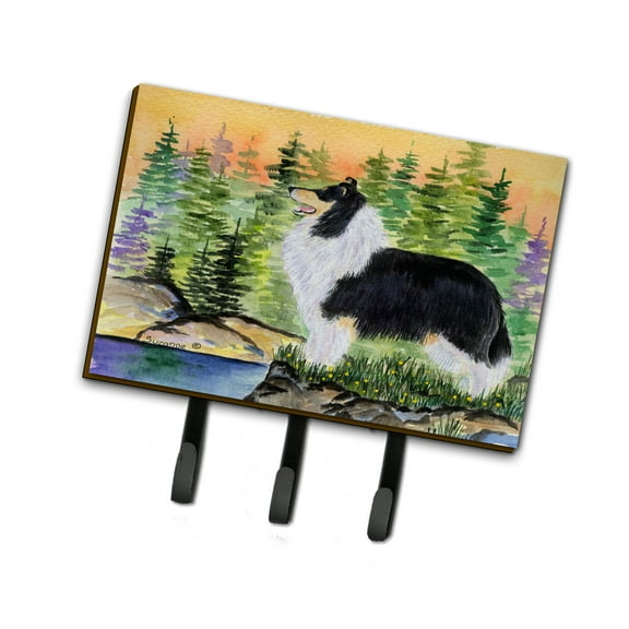 Carolines Treasures SS8203TH68 Collie Leash Holder or Key Hook, Large, Multicolor