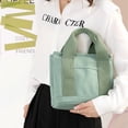 thumbnail image 5 of Bolso de mano para mujer, pequeño bolso para el cuerpo, mini bolso de moda, bolso cruzado de lona, bolso de hombro, verde, 5 of 5