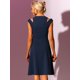 thumbnail image 4 of Vestido Midi Ajustado y Acampanado con Cinturón Cruzado Sin Mangas con Cuello en V para Mujer Azul marino M, 4 of 5
