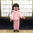 thumbnail image 2 of Pink Pink Velvet Vest Jacket Three-Piece Set For 18-Inch Dolls, Elastic Material For Easy Wear, Enhances Vision And Originality, 2 of 6